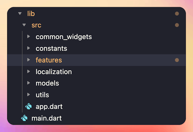 Project folders inside lib