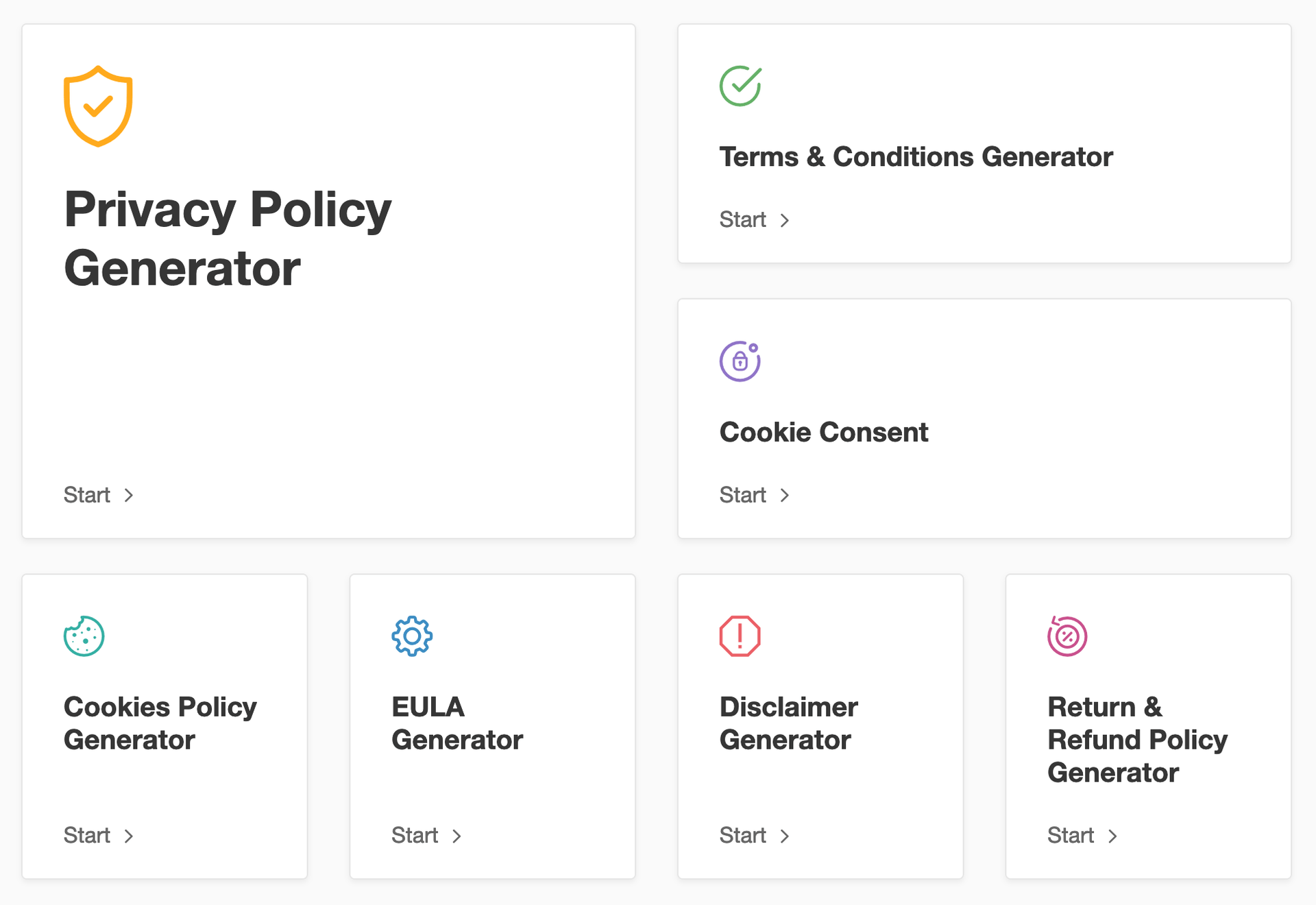 TermsFeed policies